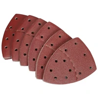 hot sale 60 pcs mouse sandpaper triple cornered sanding sheets for psm multi sander 11 hole assorted grits 406080120
