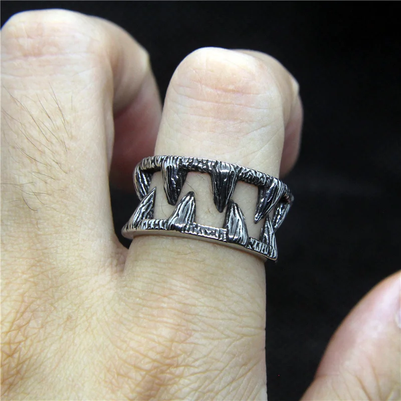 Прямая поставка мужское кольцо 7 14 классического дизайна из нержавеющей стали