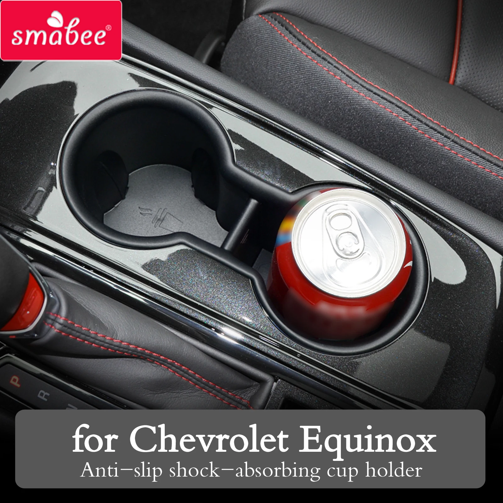 

SMABEE Anti-Slip Shock-Absorbing Cup Holder for Chevy Chevrolet Equinox 2019 2020 RS Premier Water Storage Cup Box Accessories