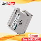 UniPlus MK-921 MK921 производитель этикеток совместимый Brother MK 921 черный на серебристом лентах этикеток 9 мм для принтера этикеток Brother PT80 PT70