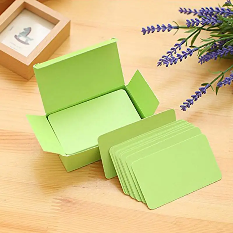 100 карты памяти пустые DIY граффити слова чистая маленькая блокнот блоки памятные