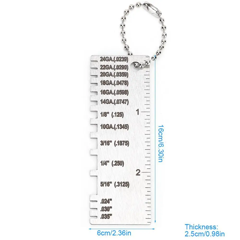 Измеритель толщины металлических листов портативная линейка сварщика