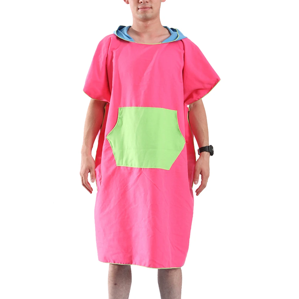 

Outdoor Bathrobe Home Swimmers Beach Microfiber Water Absorption Hooded Cloak Changing Unisex Quick-dry Sports Adults Bath Towel