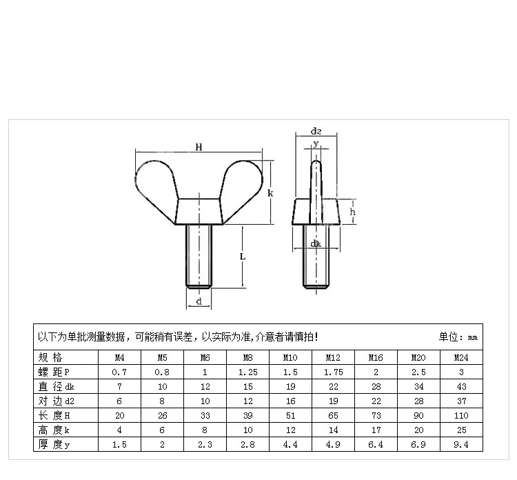 5pcs/lot 304 stainless steel butterfly screw M6*12-M8*50 Butterfly bolt clevis hand SZ121-2 | Обустройство дома