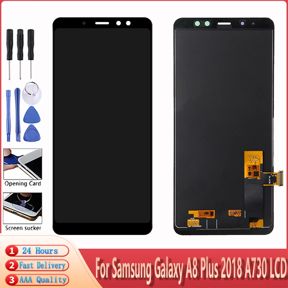 ЖК-дисплей с сенсорным экраном HD/TFT в сборе для Samsung Galaxy A8 Plus 2018 730 A730F A730F/DS