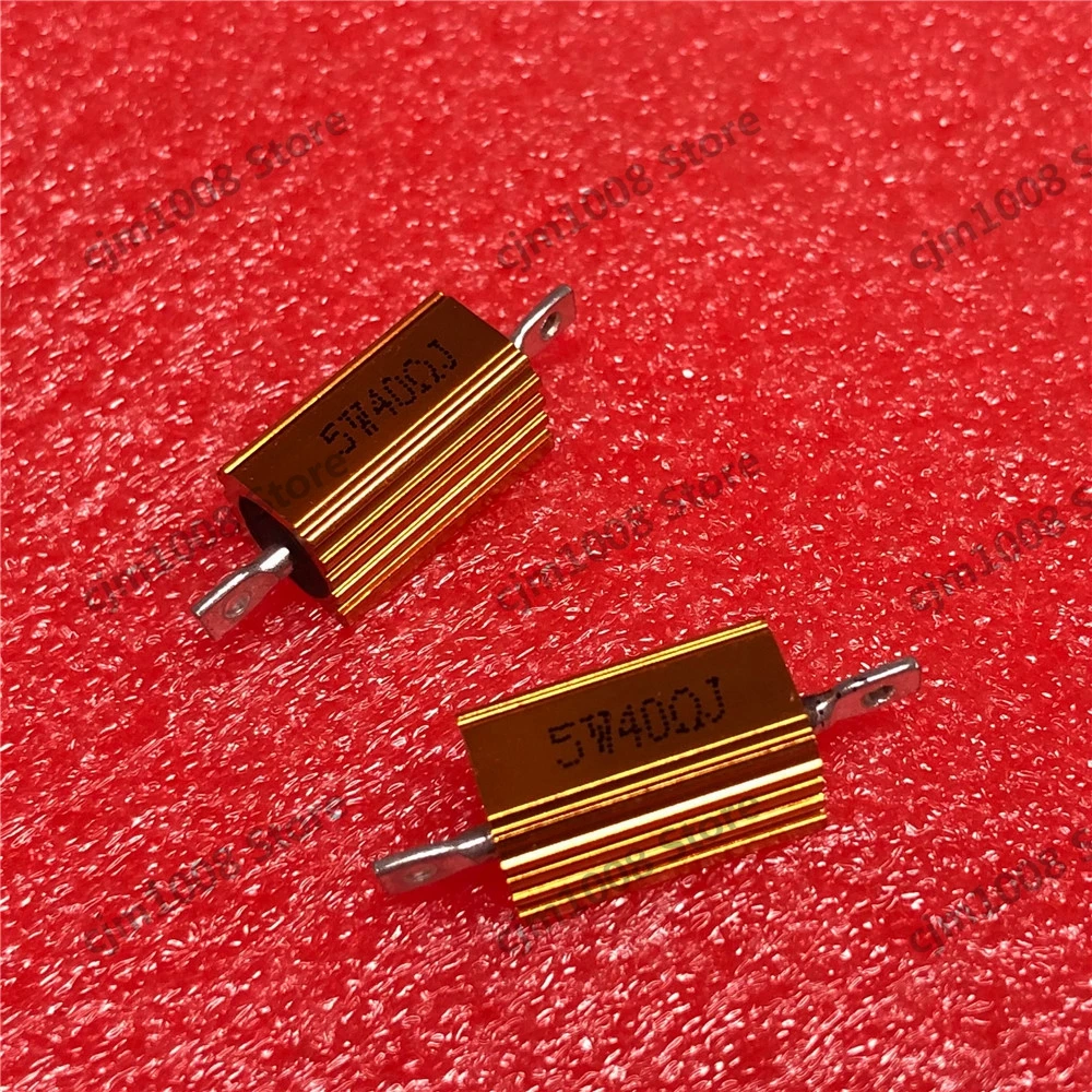 RX24-5W 40R 40RJ мощный металлический корпус золотой алюминиевый проволочный резистор 5