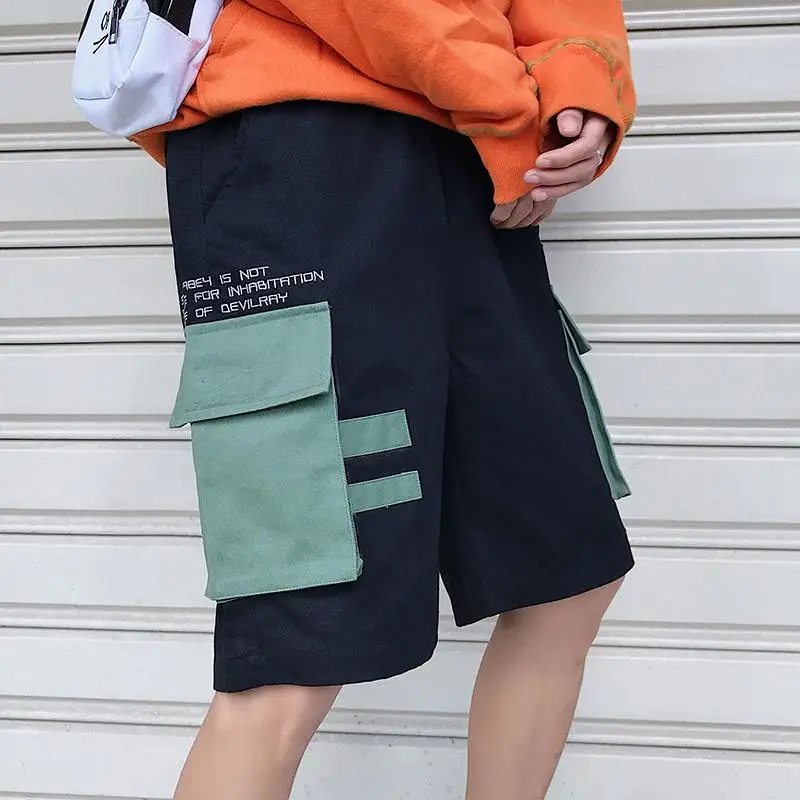 

Ratchwork Fashion Shorts Mens Multi Pocket Design Loose Men's Overalls 2020 Summer Leisure Bermuda Shorts Male Large Size 5XL