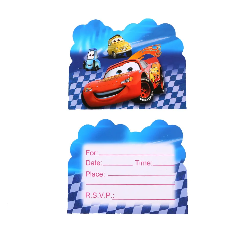 115 шт. Мультфильм Дети сувениры Disney Lightning McQueen автомобили тематическая вечеринка