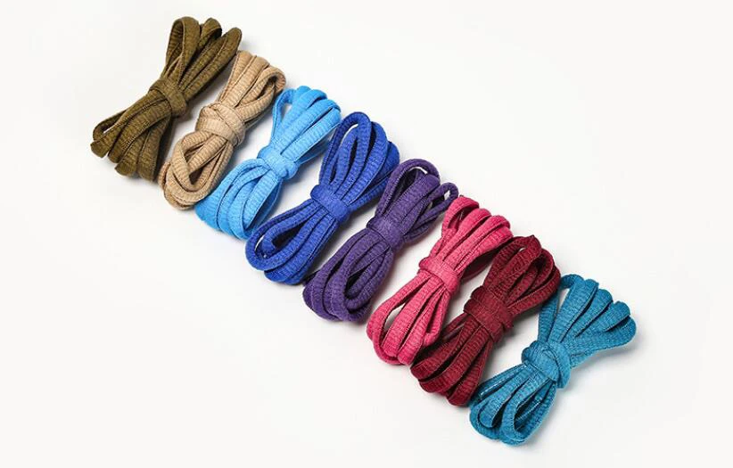 50 Pairs Oval Shoelaces Sports Shoelace Weave Braided Bracelet Sneakers Running Shoes Lace Adult Children Shoe Strings