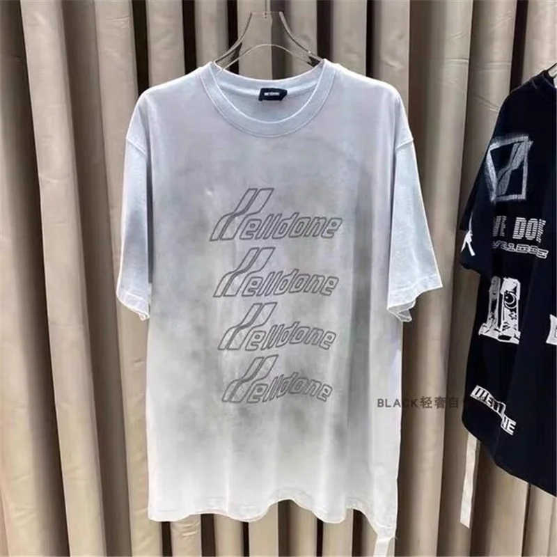 

2021 New Welldone T-Shirt Fashion Cotton Letter Logo Men's And Women's Short Sleeve Welldone T-Shirt