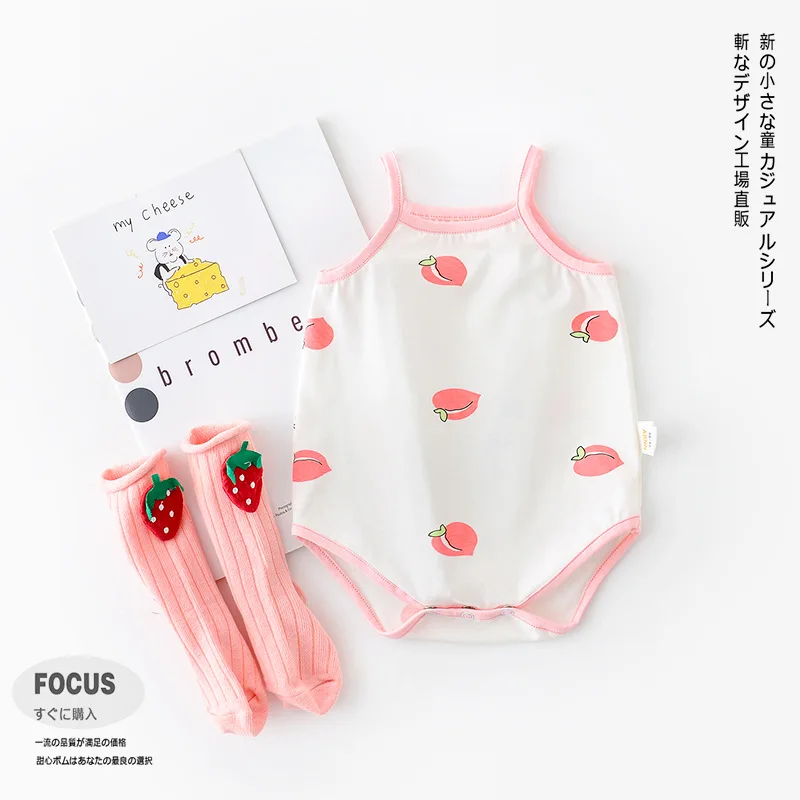 3 шт./лот Одежда для новорожденных девочек 0 месяцев летние детские хлопковые