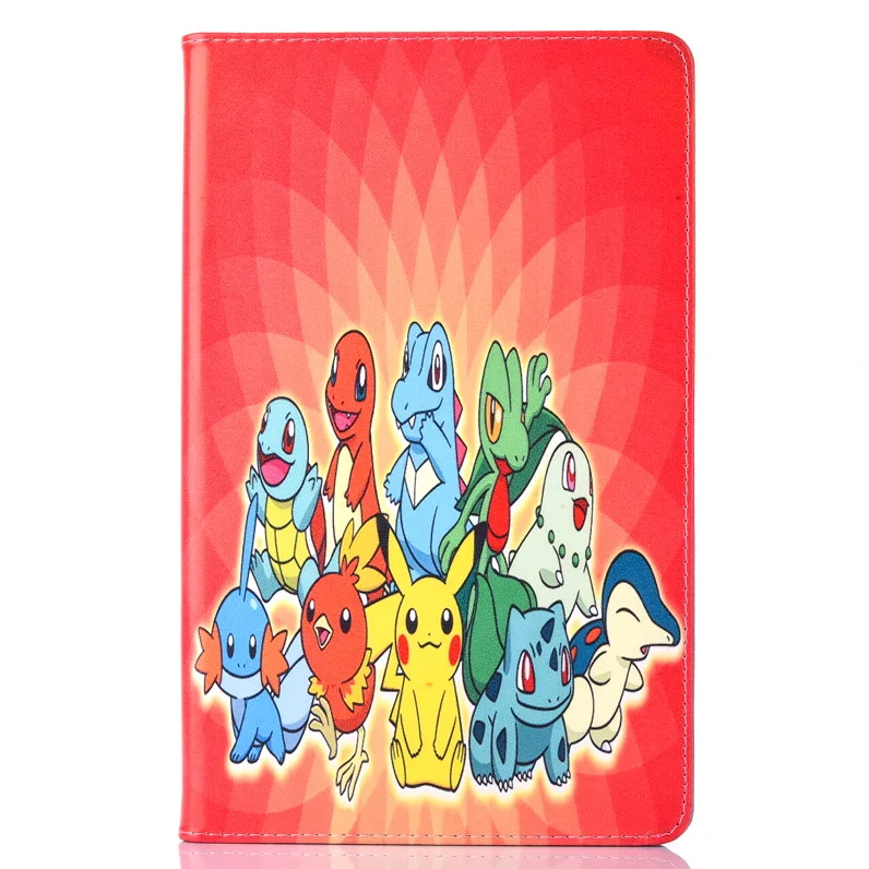Чехол для samsung Galaxy Tab A 10," T580 T585 T580N чехол Pokemon Go Милый Пикачу чехол для планшета откидная подставка оболочка coque para