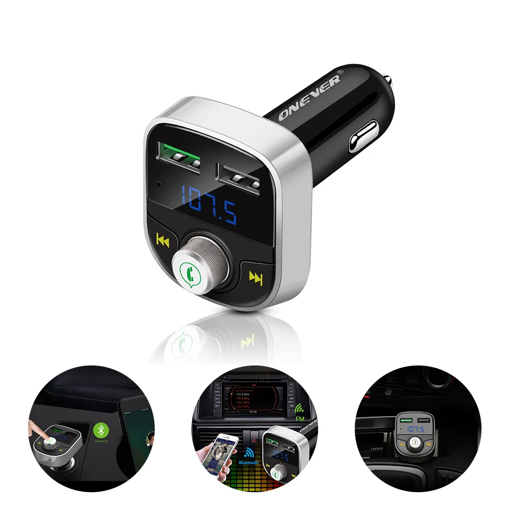 Устройство для быстрой зарядки Onever FM трансмиттер Bluetooth модулятор MP3 плеер