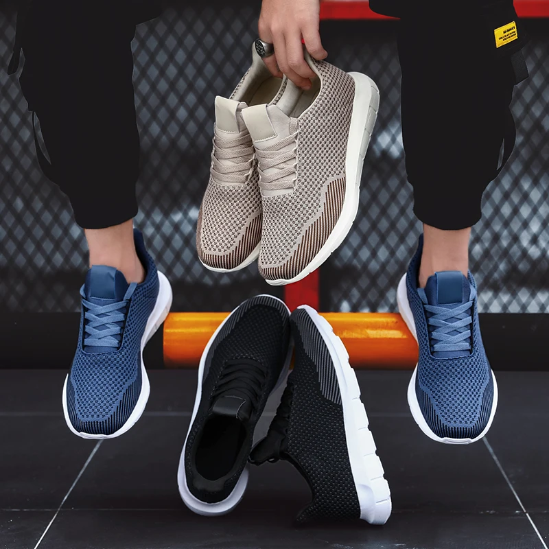 Новинка мужские кроссовки Повседневная обувь унисекс для взрослых дышащая