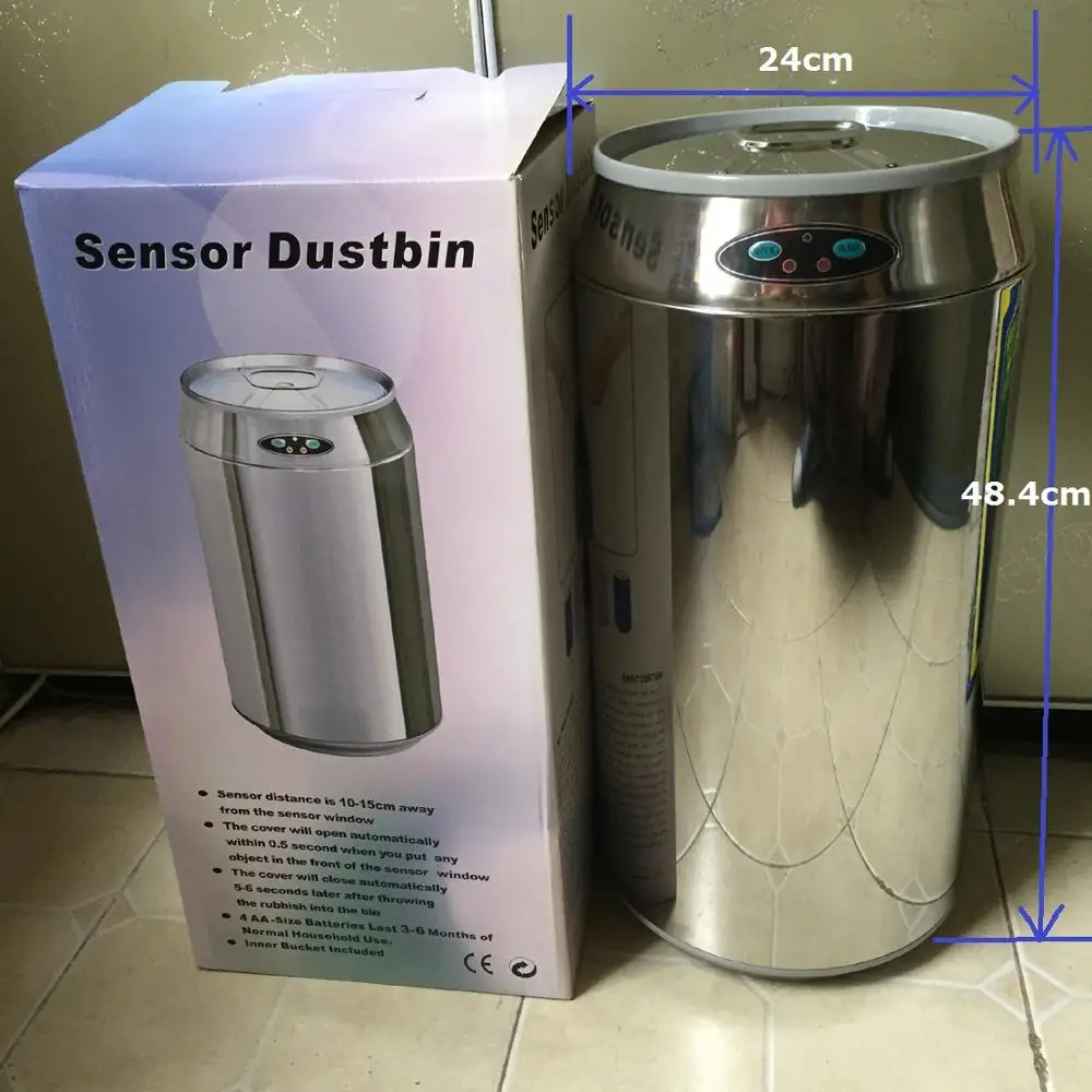 Мусорное ведро с инфракрасным датчиком активированным движения 12 л|Мусорные