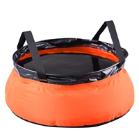 outdoor folding washbasin 70d nylon watertight portable fishing bucket camping equipment foot basin swimwear women survival tool