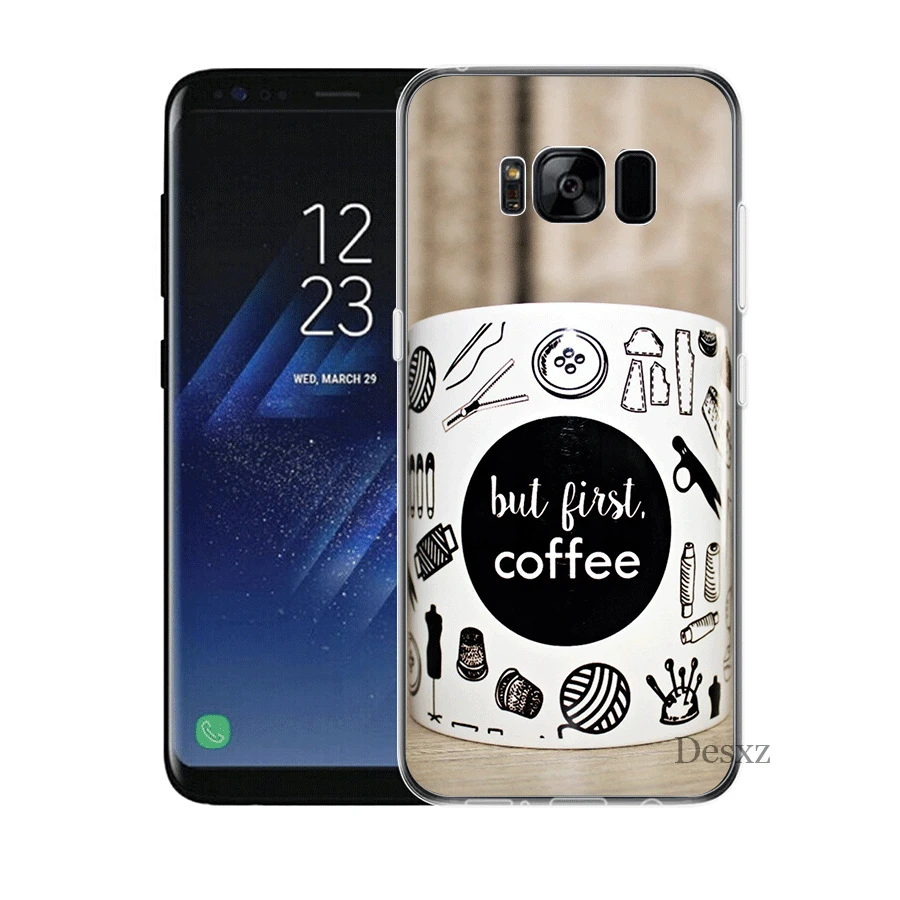 Mobile Phone Case For Samsung A3 A5 A6 A7 A8 A9 A10 A20 A30 A40 A50 A60 Hard Cover Ok But First Coffee Book | Мобильные телефоны и