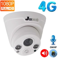 4g sim card ip camera 4g 1080p audio wireless cam cctv security surveillance wifi infrared night hd indoor hd home camera jienuo
