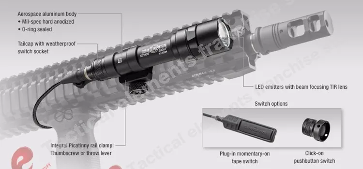 Ночной эволюционный тактический флэш-светильник Airsoftsports M600U Scout светильник Softair тактический светодиодный охотничий фонарь оружейный светильник NE04025