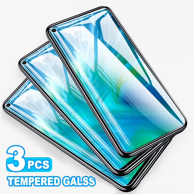 Защитное стекло закаленное для Huawei Nova 3i 4 4E 5 5i T 6 Honor 9X 10 20 Lite Pro 3 шт.|Защитные стёкла