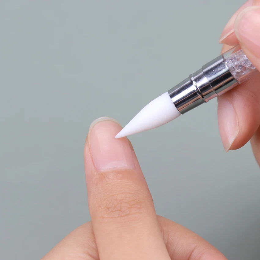 1 шт. двухсторонняя 2-сторонняя силиконовая скульптура для дизайна ногтей ручка