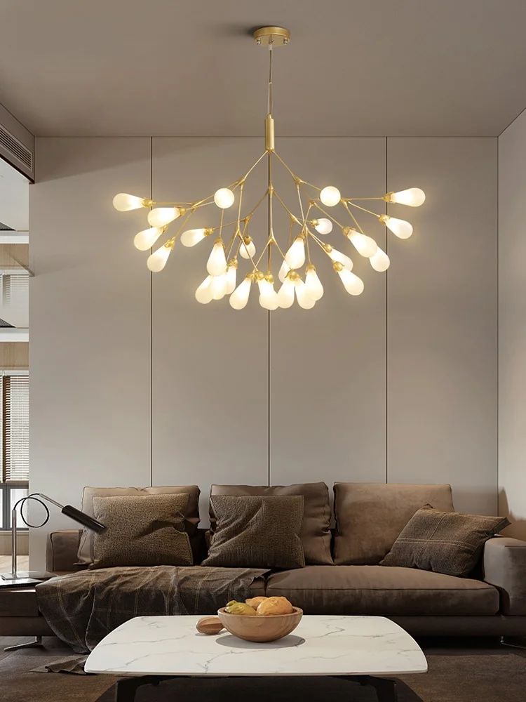 

Post-modern firefly chandelier Nordic creative bedroom lamps light luxury restaurant bar lamps