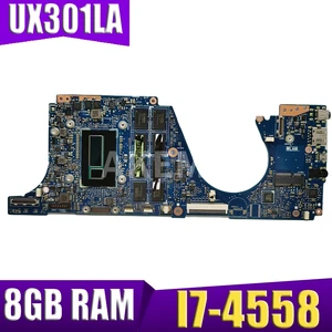 ux301la i7 4558cpu 8gb ram mainboard rev2 1 for asus ux301l ux301la laptop motherboard 90nb0191 r00010 100tested free shipping free global shipping