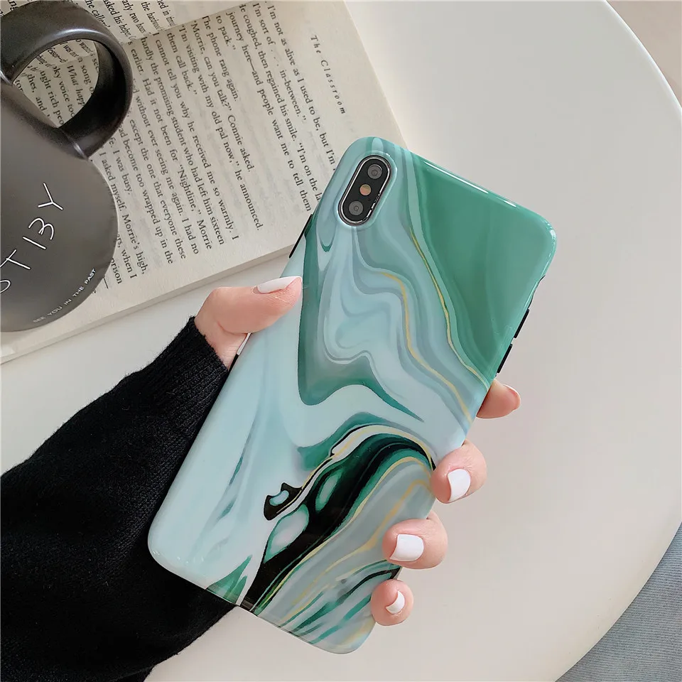 Модный милый мраморный чехол с принтом для телефона Apple iPhone XR funda X 8 7 plus coque 6 6s Xs max |