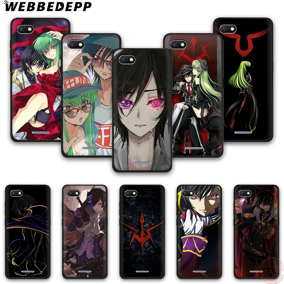 WEBBEDEPP Code Geass модные чехлы для мобильного телефона из мягкого силикона чехол Redmi Note