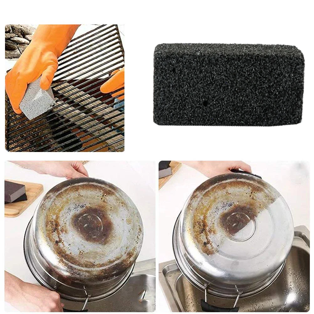 Кирпичи для чистки гриля нескользящий ручной скребок барбекю удаления пятен