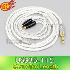 8-жильный посеребренный кабель для наушников LN006571 2,5 мм 4,4 мм XLR 3,5 мм OCC Для Shure SRH1540 SRH1840 SRH1440