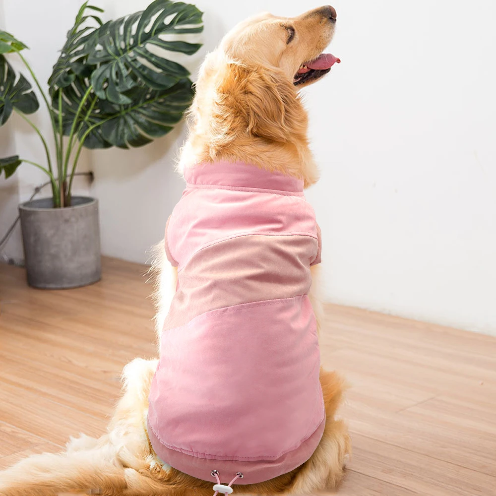 Warm Large Dog Clothes Winter Pet Dog Jacket Coat For Medium Large Dogs Pets Clothing Vest For French Bulldog Pug Outfit XL-5XL
