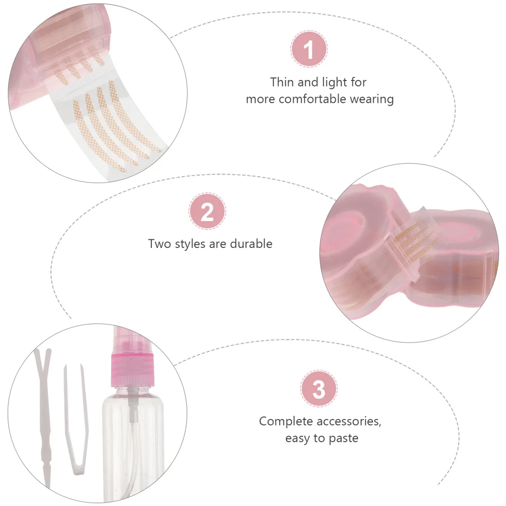 

1 Set of Lace Double Eyelid Tapes Eyelid Stickers Instant Eye Lift Strips )