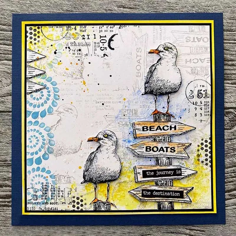 Прозрачные силиконовые штампы с изображением животных в одежде мультяшный