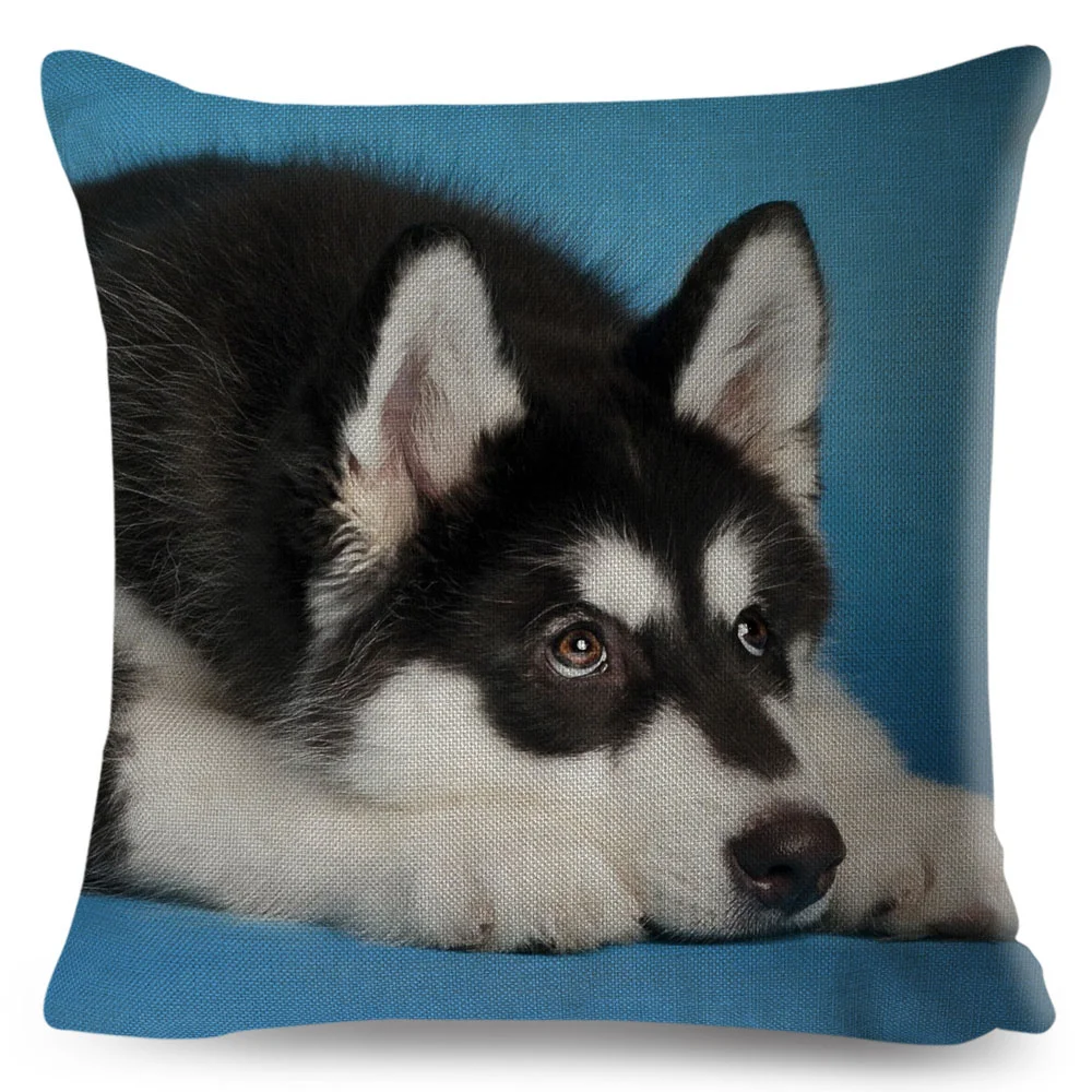 Наволочка для подушки из хлопка и льна 45 х45 см | Дом сад