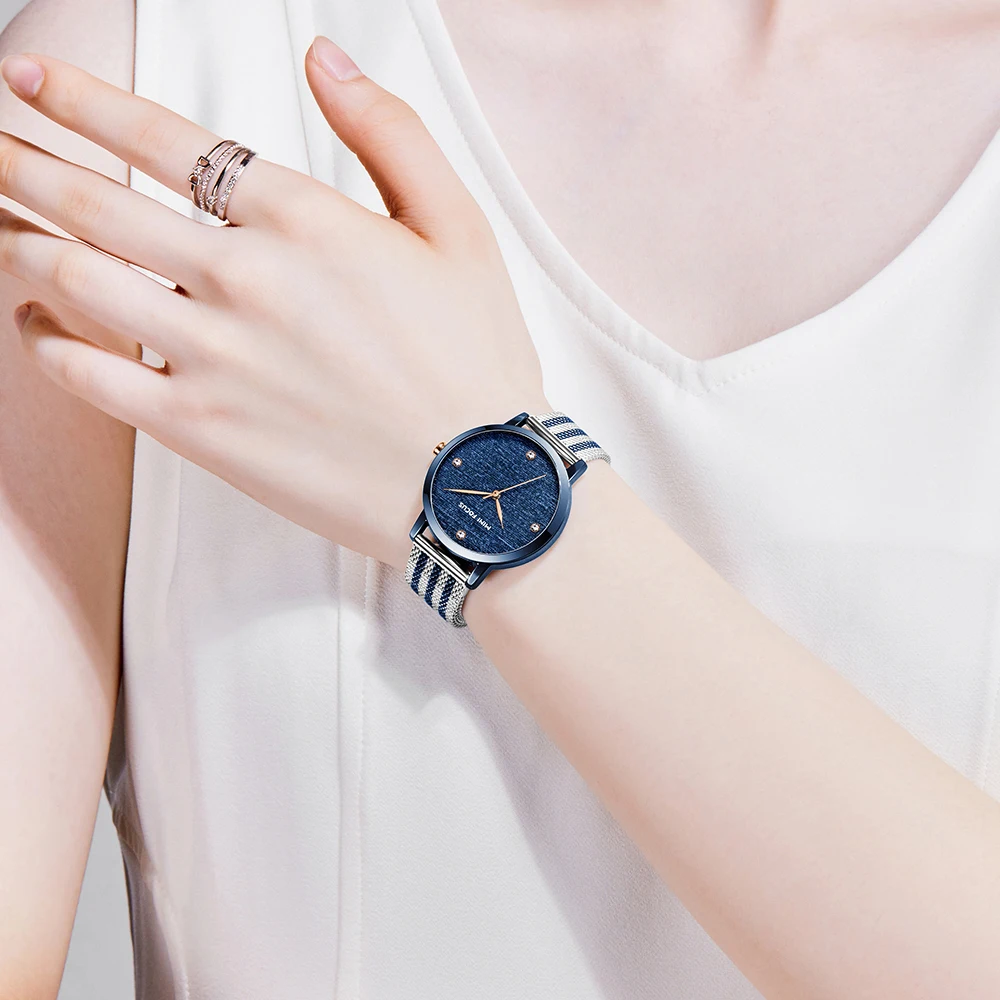 MINIFOCUS Women Quartz Watches Top Brand Luxury Crystal Elegant Dress Ladies Analog Watch Contrast Color Mesh Strap Female Clock | Наручные