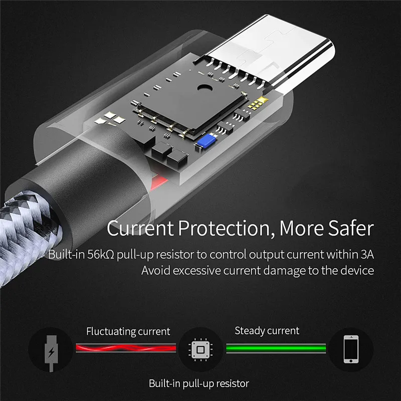 Кабель USB Type C зарядный кабель 3 м Быстрая зарядка Cabo Tipo для Samsung S10 S8 Xiaomi Redmi Note 8 Pro