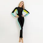 Женский сплошной спортивный костюм, солнцезащитный, для серфинга, подводного плавания, для дайвинга, тонкий гидрокостюм, консервативный купальник