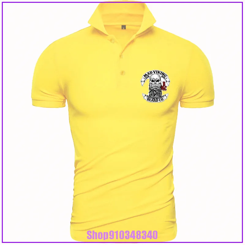 Hot Sale New Men'S Polo Shirt viking beard Summer Style Fashion Designing Normal Charismatic guy polos para hombre | Мужская одежда