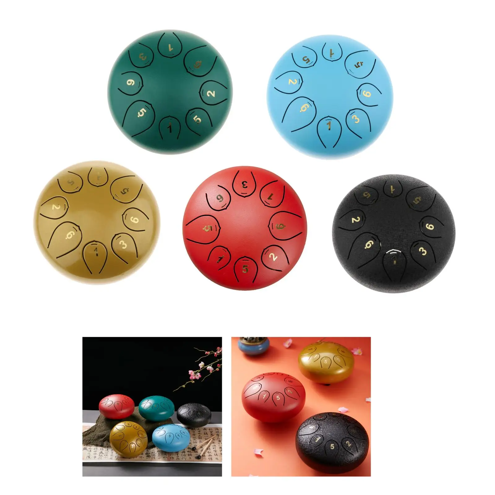 

8 тон 6in Сталь язык барабан Стандартный C Ключ ручной сковорода барабан барабанные палочки подарок язык барабан для маленьких мальчиков и де...