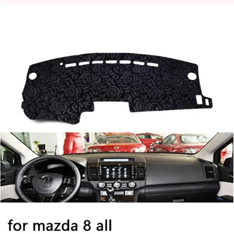 Нескользящий коврик для приборной панели с рисунком розы чехол автомобильная