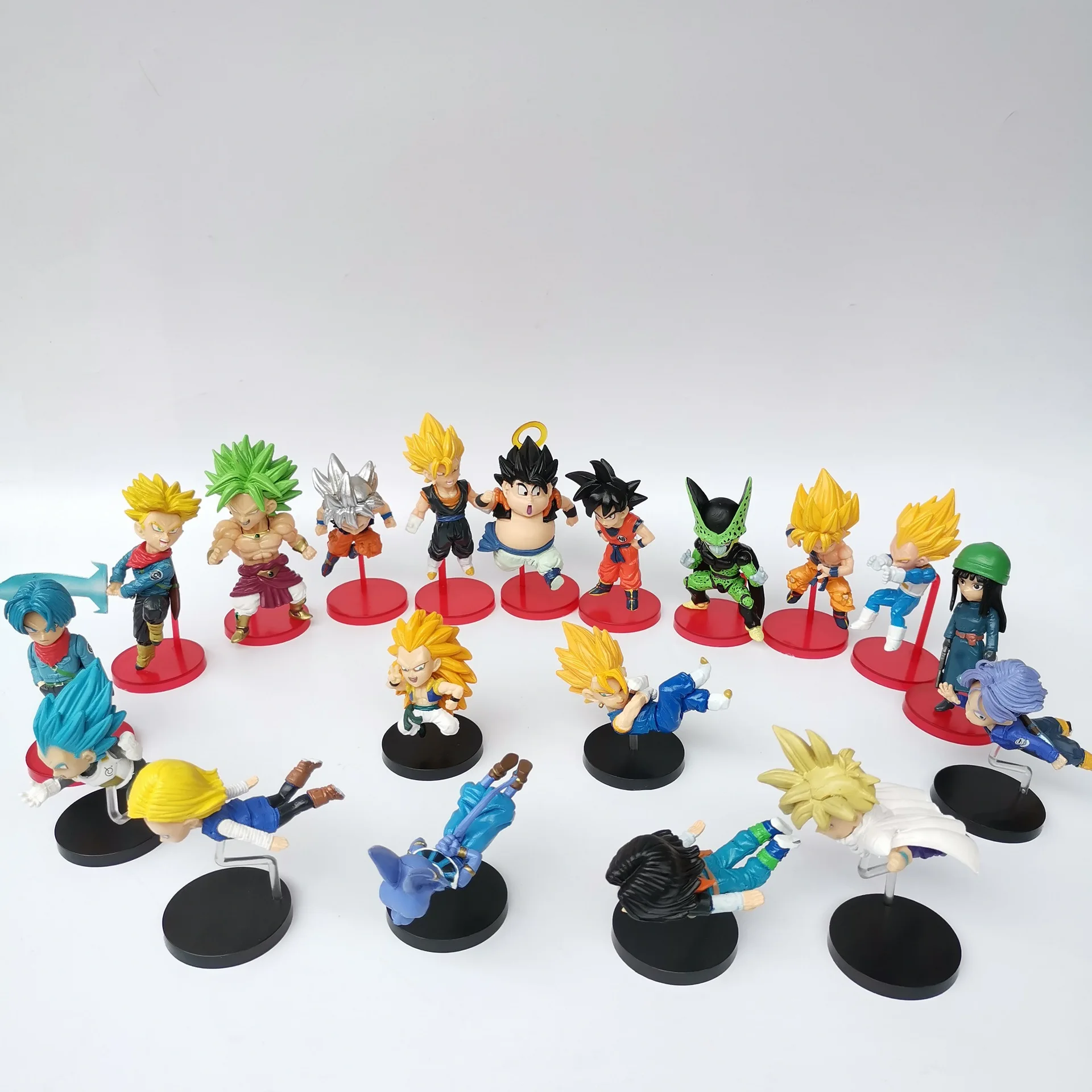 Dragon Ball Super WCF DWC Goku Gohan Bulma Krillin Kaio Pilaf Shu Mai ПВХ Фигурки игрушки 19 шт/случайные поставки