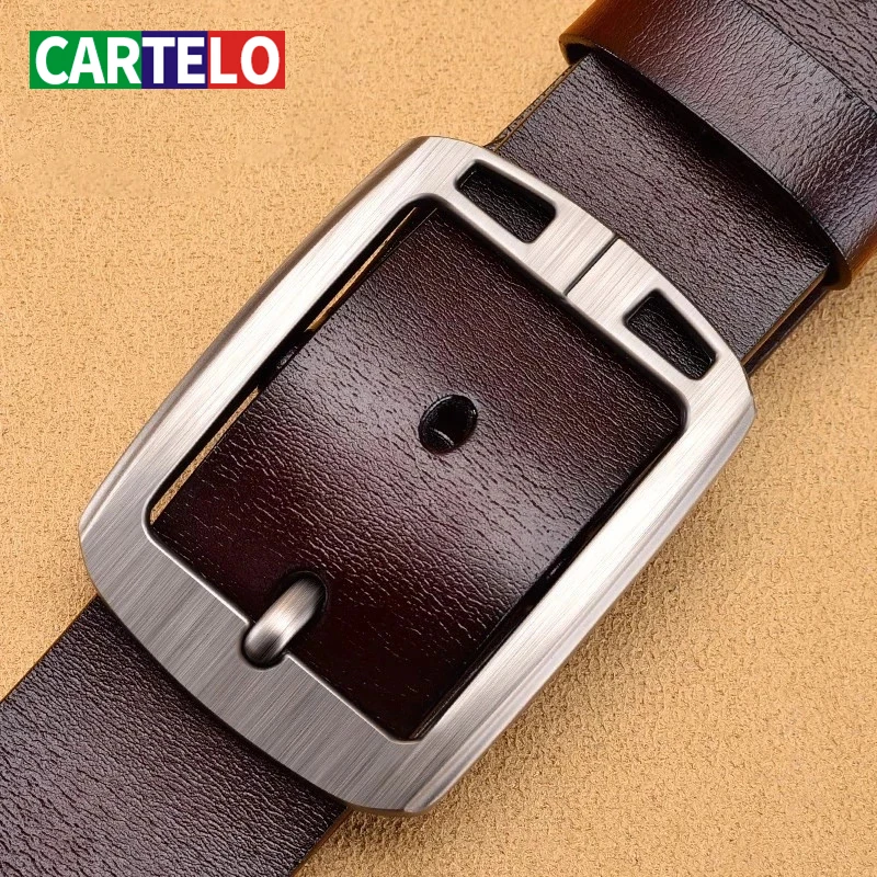 Ремни CARTELO мужские из воловьей кожи роскошные деловые модные дизайнерские в