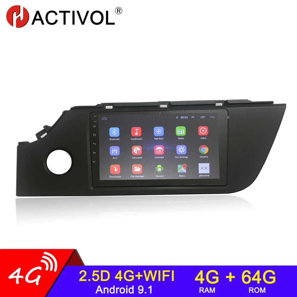 Автомагнитола 2 din 4 + 64 ГБ Android 9 1 GPS навигация для Kia Rio IV FB 2020-2021 неопределенный
