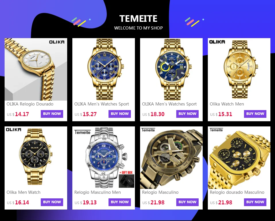 Мужские часы Temeite Топ бренд класса люкс дизайн золотые кварцевые часы мужские спортивные водонепроницаемые мужские наручные часы Relogio Dourado Masculino