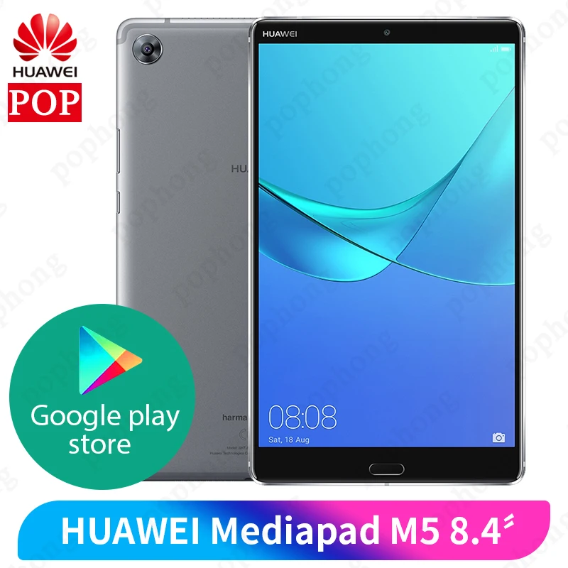 Huawei Mediapad M5, 8,4 дюймов, 4 ГБ, 64 ГБ, планшетный ПК Kirin 960, четыре ядра, Android 8,0, ips, 2560x1600, отпечаток пальца, 13,0 МП