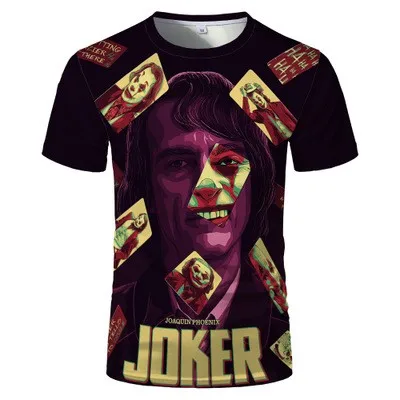 

2021 all-match clown t-shirt 3D printed male clown face men's t shirt 3D all-match tshirt cute cartoon tops and t-shirts Graphic