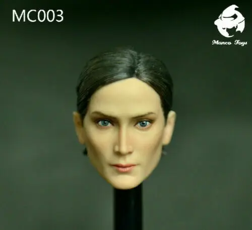 In Stock MC003 1/6 Female Agent The Matrix Trinity Head Carving Sculpt For 12&quot Figure Body | Игрушки и хобби