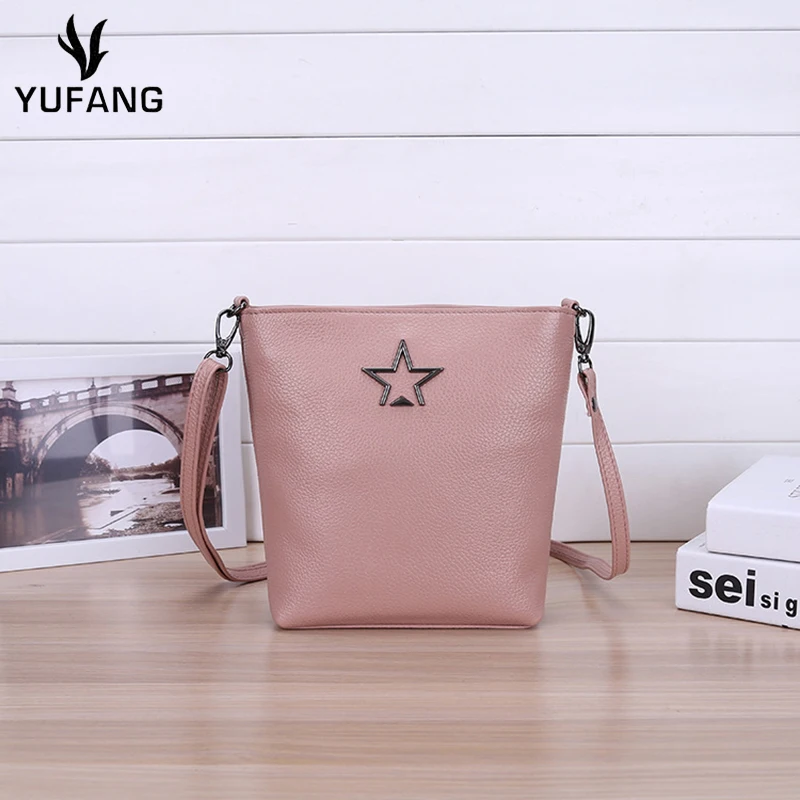 Yufang женская сумка мессенджер из натуральной воловьей кожи женские сумки цвета