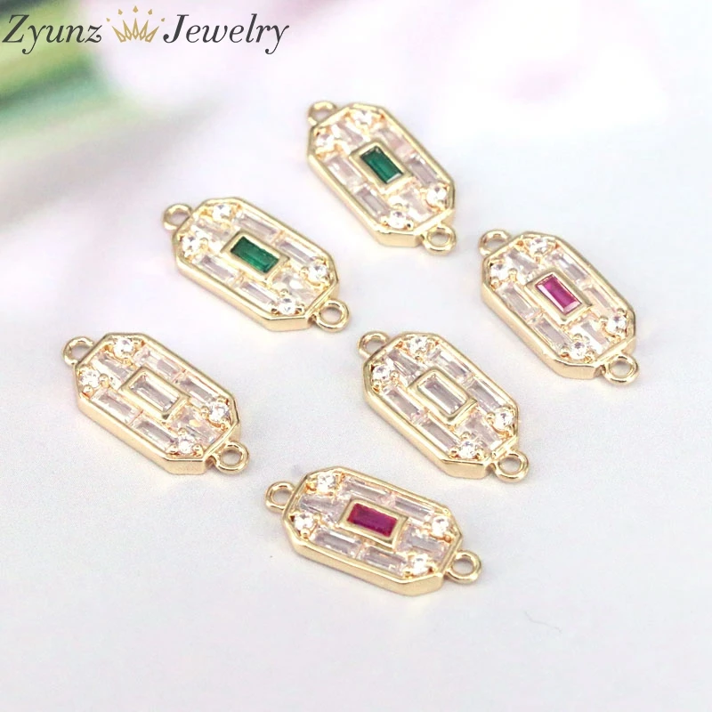 

10 шт., микро-паве CZ, соединитель для изготовления браслетов ожерелья ювелирные изделия аксессуары